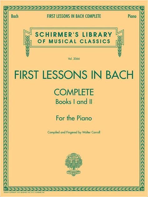 First Lessons In Bach, Complete